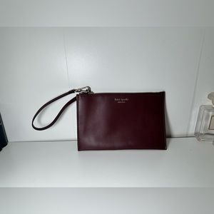 Kate spade burgundy wristlet